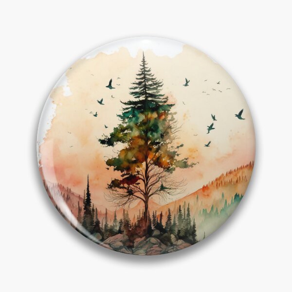 Item preview, The Old One - Watercolor Island Tree - By Tiberius404 designed and sold by Tiberius404.