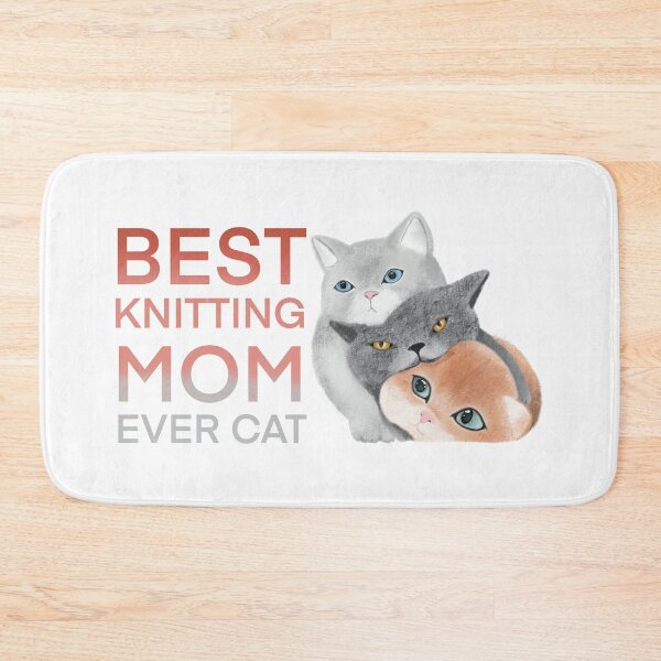 Item preview, Best Knitting Mom Ever Cat designed and sold by Myartbeyours.