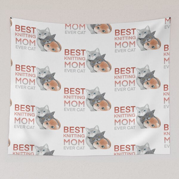 Item preview, Best Knitting Mom Ever Cat designed and sold by Myartbeyours.