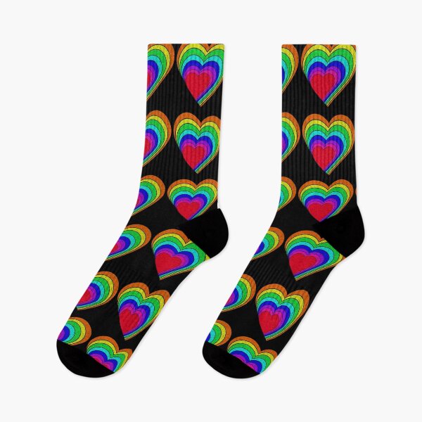 Item preview, Retro Vintage Rainbow Valentine Heart Multi Color designed and sold by theWeppen.