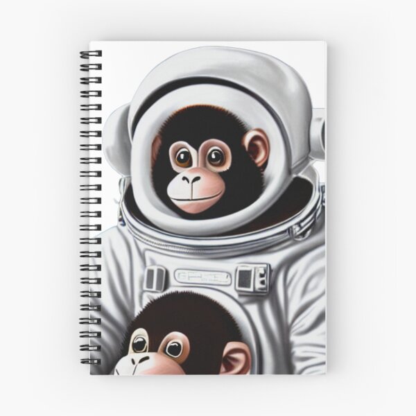 Item preview, Cute Monkey Astronaut with Baby Monkey designed and sold by SN-Creations.