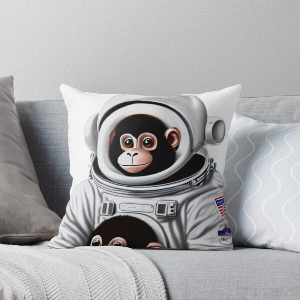 Item preview, Cute Monkey Astronaut with Baby Monkey designed and sold by SN-Creations.