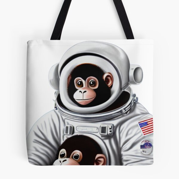 Item preview, Cute Monkey Astronaut with Baby Monkey designed and sold by SN-Creations.