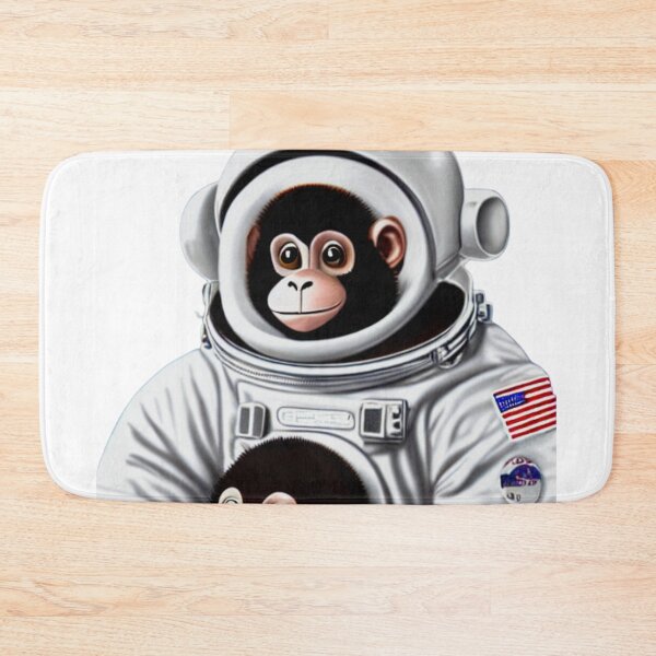 Item preview, Cute Monkey Astronaut with Baby Monkey designed and sold by SN-Creations.