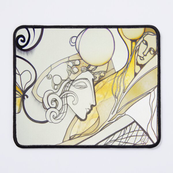 Item preview, Art Nouveau - Dreamy Eyes designed and sold by WildPenDesign.