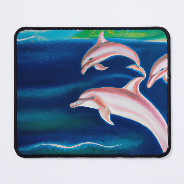 Item preview, Beautiful Pink Dolphins designed and sold by Poetic Patterns Studio.