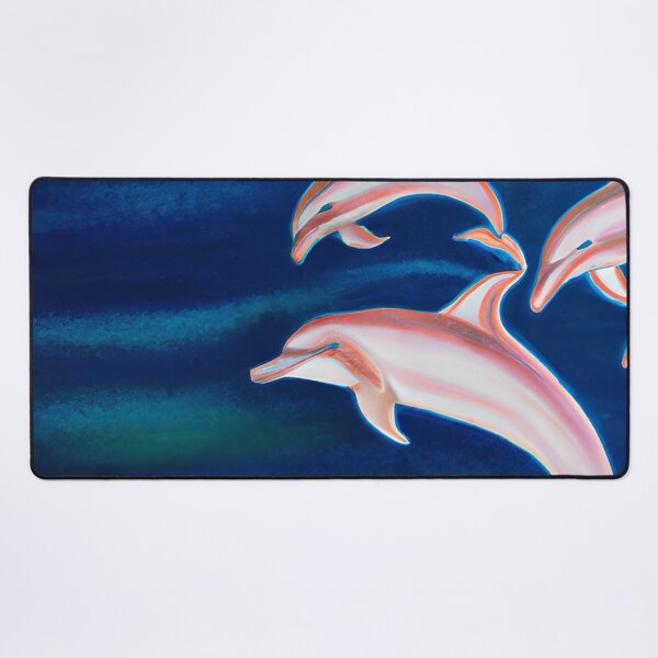 Item preview, Beautiful Pink Dolphins designed and sold by Poetic Patterns Studio.