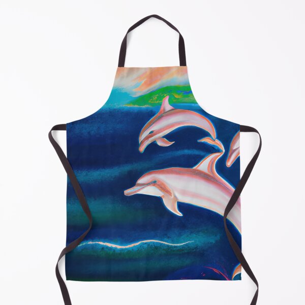 Item preview, Beautiful Pink Dolphins designed and sold by Poetic Patterns Studio.