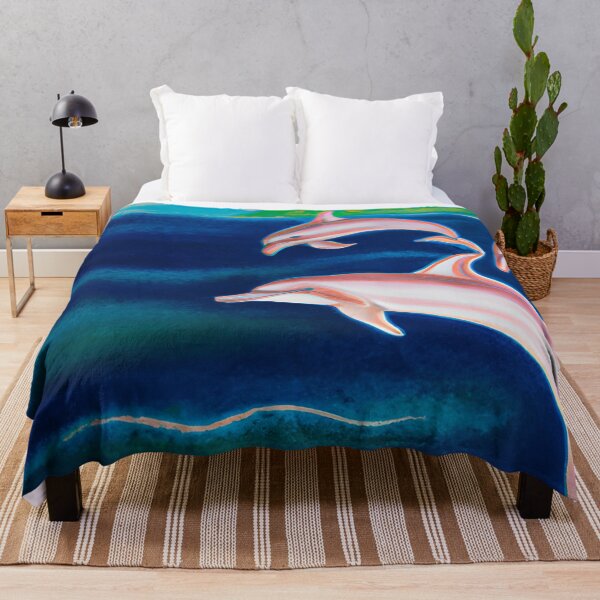 Item preview, Beautiful Pink Dolphins designed and sold by Poetic Patterns Studio.