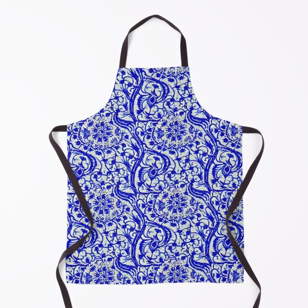 Item preview, White and Blue Talavera styled design 2 - Seamless Pattern designed and sold by Chubuter.