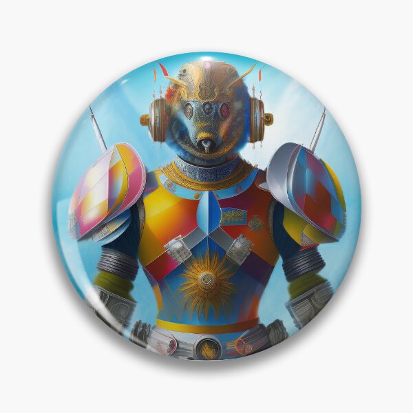 Item preview, The Creepy Rainbow Extra-Terrestrial Robot  designed and sold by CreepyDesigns.