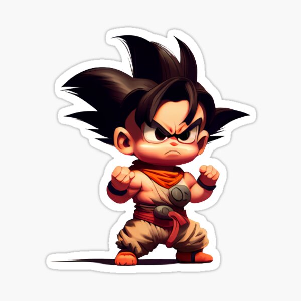 Adesivo Goku Baby Dragon Ball 10cmx15cm Geek Nerd Desenho