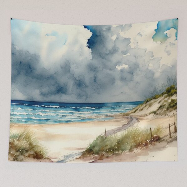 Item preview, Summer Vacation - Watercolor Beach - By Tiberius404 designed and sold by Tiberius404.