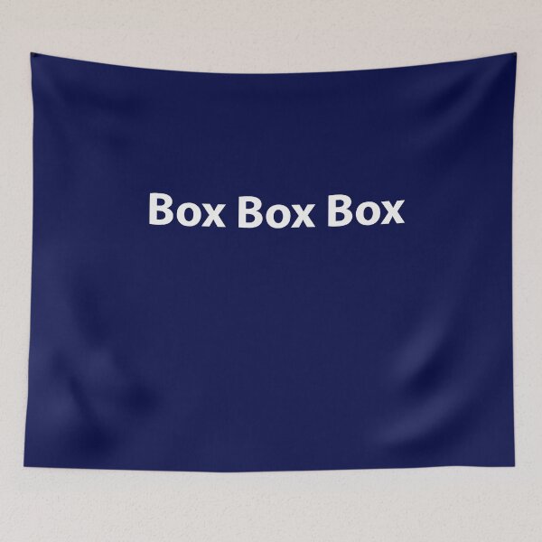 Item preview,  BOX BOX BOX Formula 1 Quote Blue designed and sold by GayanthiPerera.