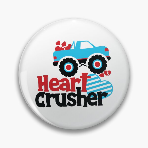 Item preview, Kids I Crush Hearts Monster Truck Toddler Boys Valentines Day designed and sold by sweary12.