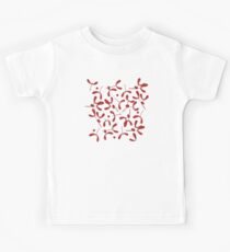 Rustic Mistletoe - Red Kids Tee