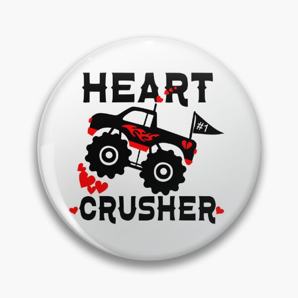 Item preview, Kids I Crush Hearts Monster Truck Toddler Boys Valentines Day designed and sold by sweary12.
