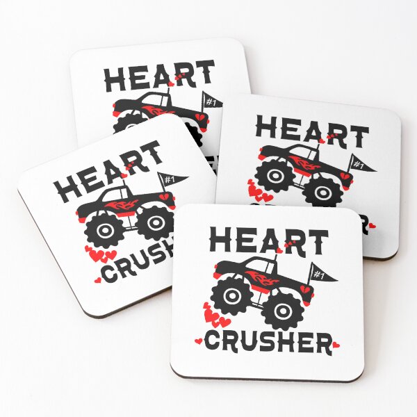 Item preview, Kids I Crush Hearts Monster Truck Toddler Boys Valentines Day designed and sold by sweary12.