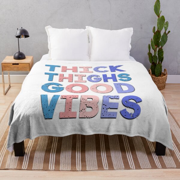 Item preview, Thick Thighs Good Vibes Positive Saying designed and sold by Emotionville.