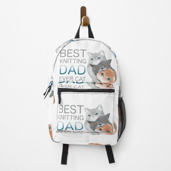 Item preview, Best Knitting Dad Ever Cat designed and sold by Myartbeyours.