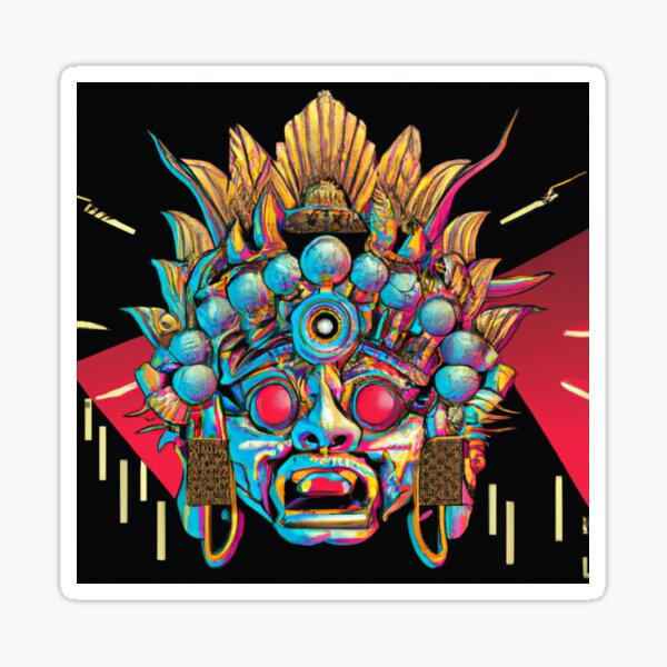 “Traditional Bali Mask | Bali Painting | Bali Art” Sticker for Sale by