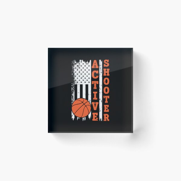 Item preview, Active Shooter Basketball Grunge American Flag Patriotic 4th of July Men Women designed and sold by Designer-Girl.