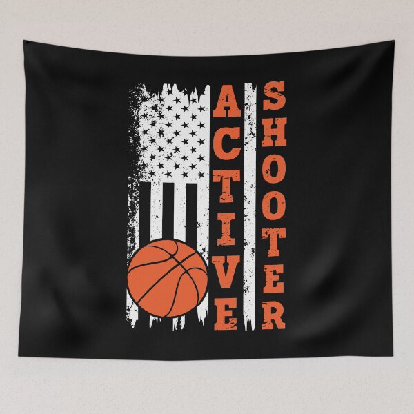 Item preview, Active Shooter Basketball Grunge American Flag Patriotic 4th of July Men Women designed and sold by Designer-Girl.