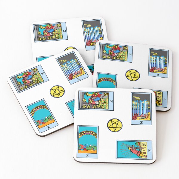 Item preview, Pixel Waite Tarot Minor Arcana Tens- 83rd Sticker Pack and Magnets designed and sold by Pixel Waite.
