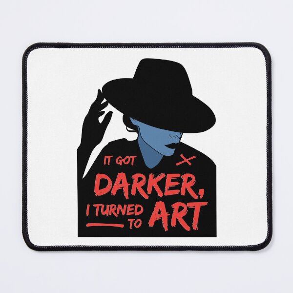 Item preview, It Got Darker and I Turned to Art (Red and Blue) designed and sold by ObsidianDaz.