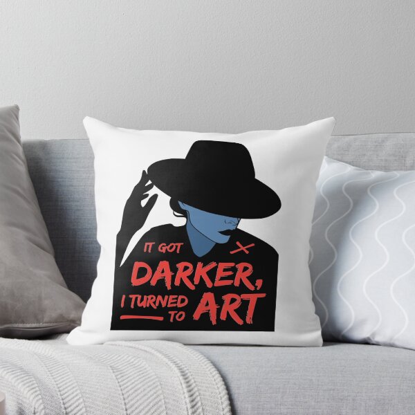 Item preview, It Got Darker and I Turned to Art (Red and Blue) designed and sold by ObsidianDaz.