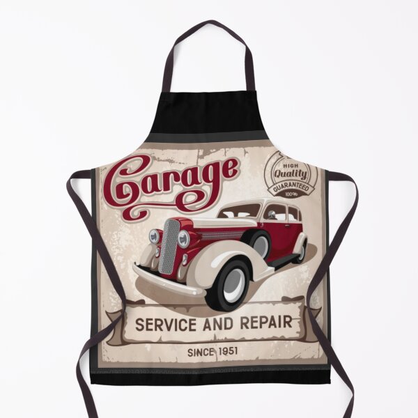 Item preview, 1950s VINTAGE CAR REPAIR GARAGE designed and sold by THE AMERICAN TEEVANGELIST.