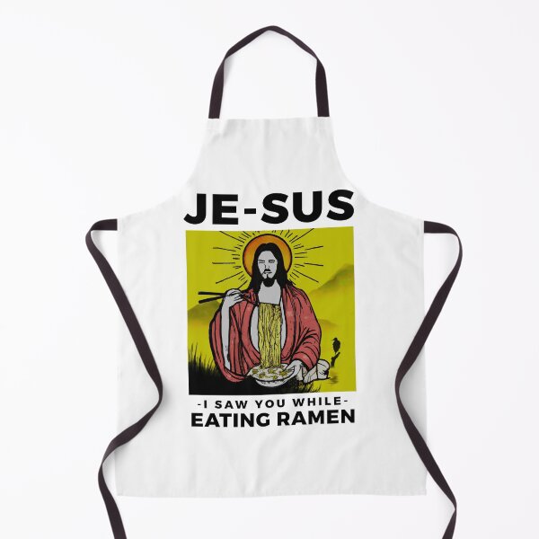 Item preview, Jesus watching you while eating ramen funny meme vintage aesthetic je-sus designed and sold by ALIENATIVED.