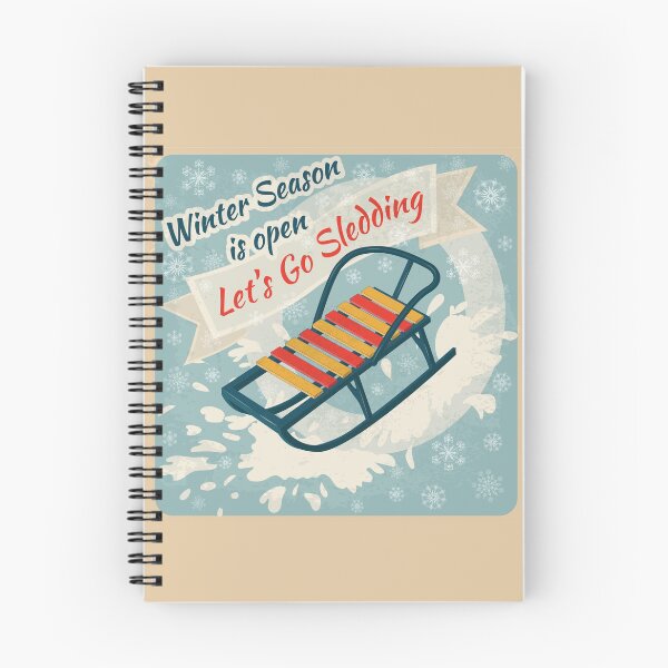 Item preview, Winter Season. Lets Go Sledding Retro Poster designed and sold by ivector.