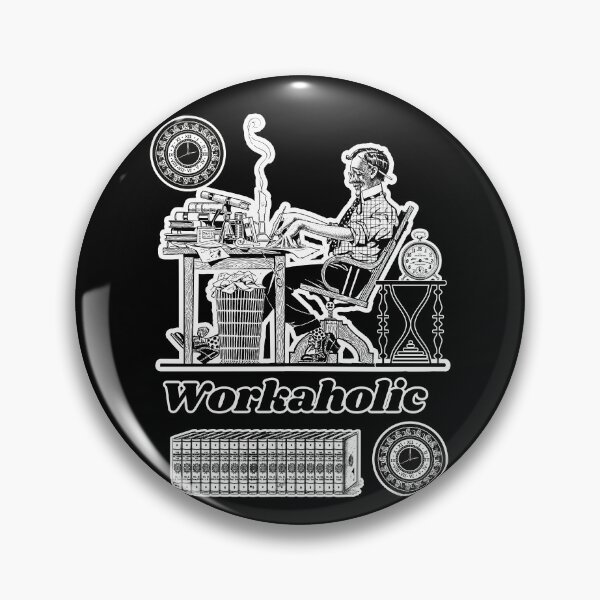 Item preview, 'Workaholic' Corporate Workaholic Design - Retro Illustration Design for T-shirts, mugs, phone cases and other accessories designed and sold by Ridiculam Toga.