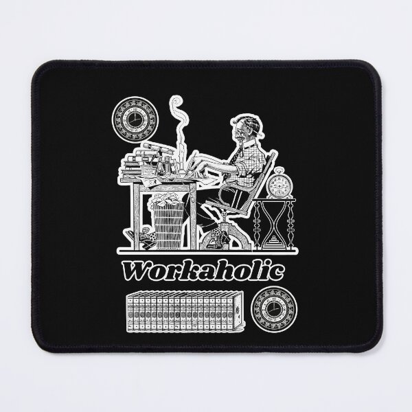 Item preview, 'Workaholic' Corporate Workaholic Design - Retro Illustration Design for T-shirts, mugs, phone cases and other accessories designed and sold by Ridiculam Toga.
