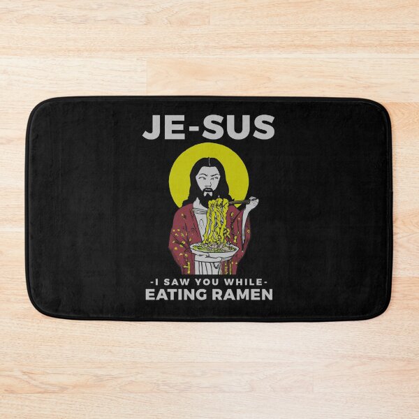 Item preview, Jesus watching you while eating ramen funny meme vintage aesthetic je-sus designed and sold by ALIENATIVED.