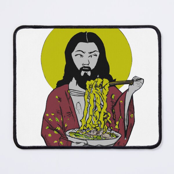 Item preview, Jesus watching you while eating ramen funny meme vintage aesthetic je-sus designed and sold by ALIENATIVED.