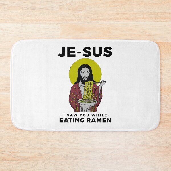 Item preview, Jesus watching you while eating ramen funny meme vintage aesthetic je-sus designed and sold by ALIENATIVED.