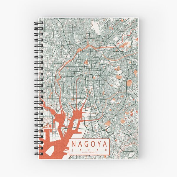 Item preview, Nagoya City Map of Japan - Bohemian designed and sold by deMAP.