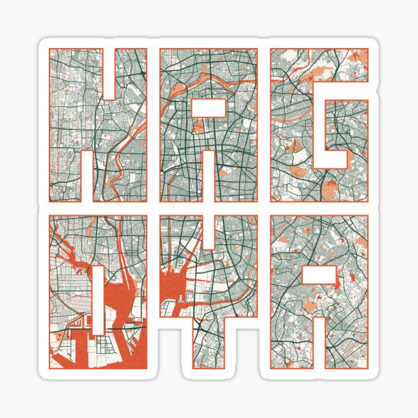 Nagoya City Map Of Japan Bohemian Sticker For Sale By Demap Redbubble 