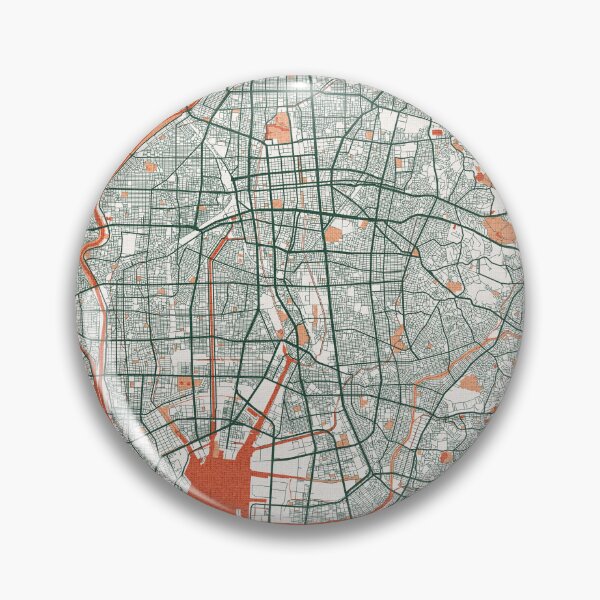 Item preview, Nagoya City Map of Japan - Bohemian designed and sold by deMAP.