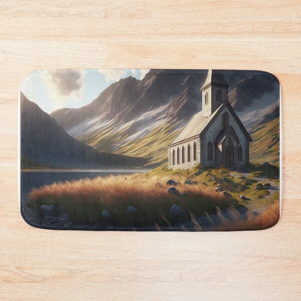 Item preview, A church found in mountains, hidden away from the rest of the world. designed and sold by DSAHART.