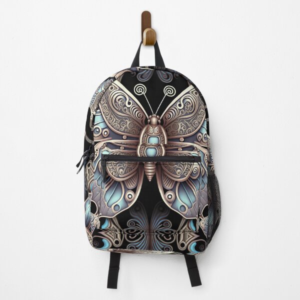 Item preview, Intricate Butterfly | Cyborg Butterfly | Butterfly Girl | Earth Tone Butterfly Pattern | Cute Little Insect | high resolution designed and sold by Synthetic-Intel.
