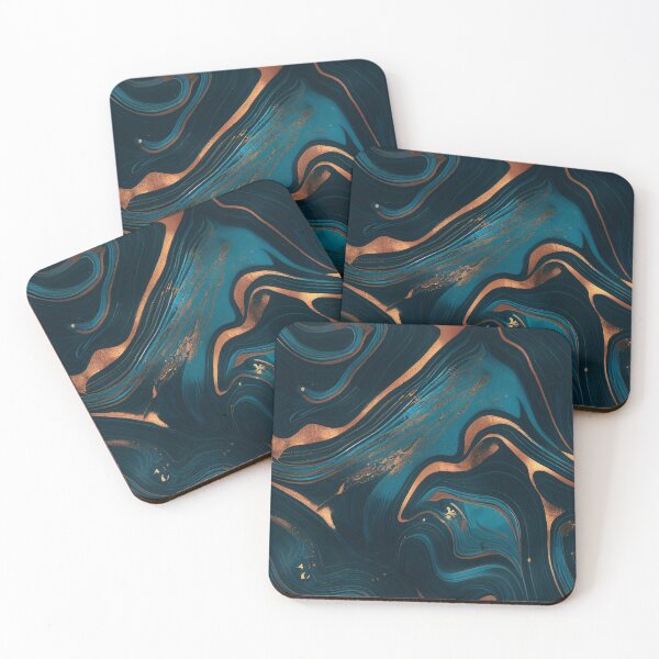 Item preview, Copy of Blue Gold Ink Luxury Marble Design designed and sold by artsandsoul.