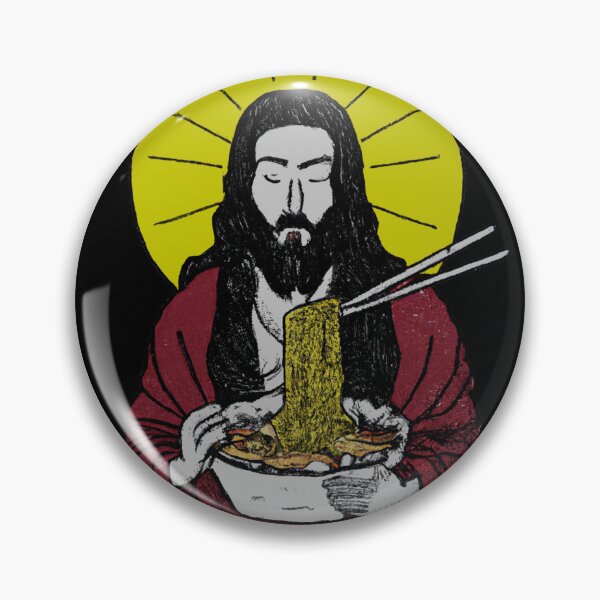 Item preview, Jesus watching you while eating ramen funny meme vintage aesthetic je-sus designed and sold by ALIENATIVED.