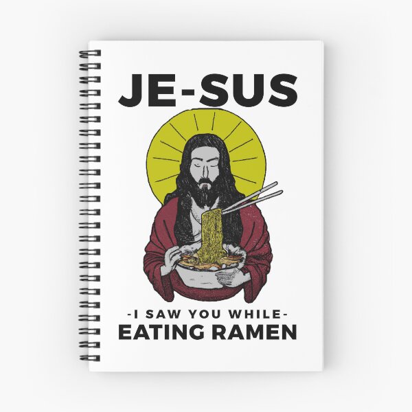 Item preview, Jesus watching you while eating ramen funny meme vintage aesthetic je-sus designed and sold by ALIENATIVED.