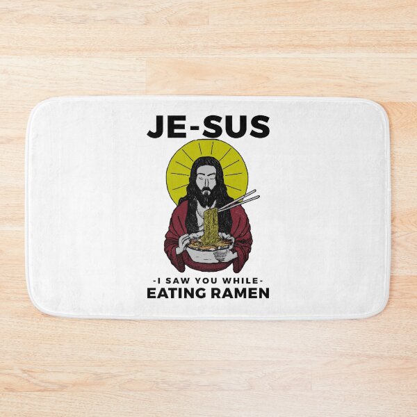 Item preview, Jesus watching you while eating ramen funny meme vintage aesthetic je-sus designed and sold by ALIENATIVED.
