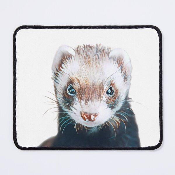 Item preview, Cute Ferret Face Art Print - For a ferret lover, for a ferret owner, for a ferret breeder. designed and sold by Wentoo.