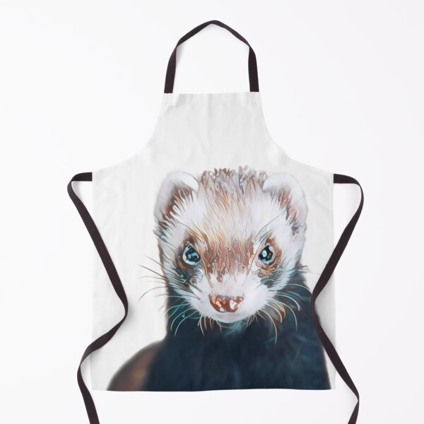 Item preview, Cute Ferret Face Art Print - For a ferret lover, for a ferret owner, for a ferret breeder. designed and sold by Wentoo.