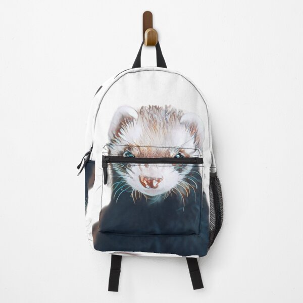 Item preview, Cute Ferret Face Art Print - For a ferret lover, for a ferret owner, for a ferret breeder. designed and sold by Wentoo.